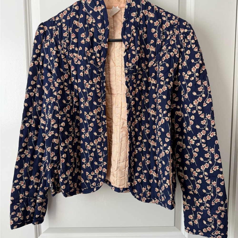 Vintage Floral Quilted Women's Jacket